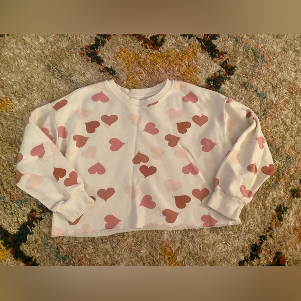 Cropped Heart Sweatshirt